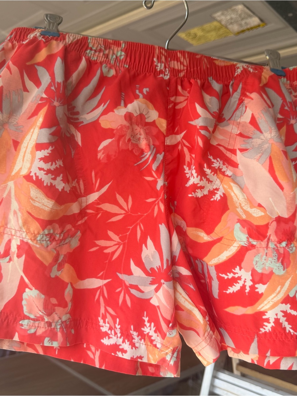 Columbia Coral Floral Athletic Pull-On Shorts